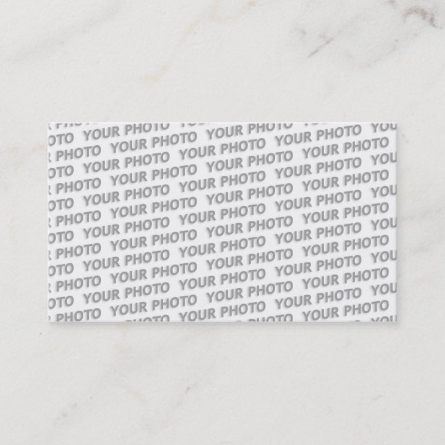 Custom your text, image & background colour business card (Front)