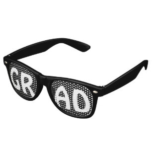 Custom your text, image & background colour retro sunglasses