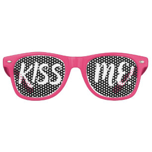 Custom your text, image & background colour retro sunglasses