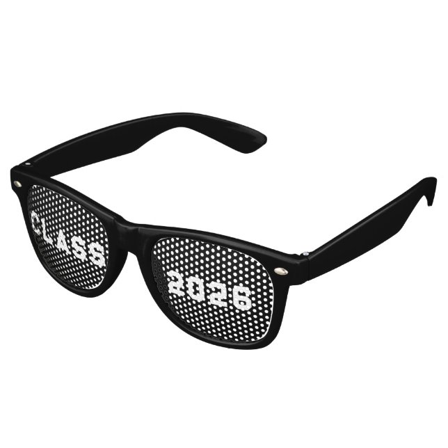 Custom your text, image & background colour retro  sunglasses (Angled)