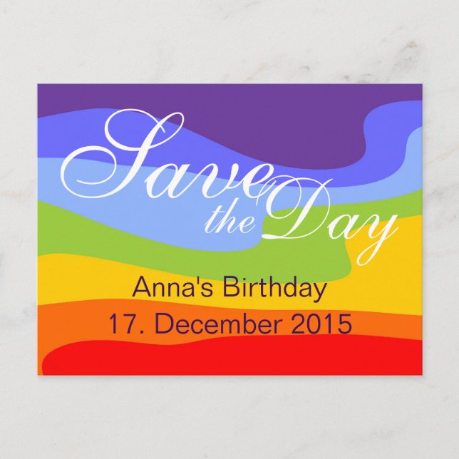 Custom your text, sign, image & background postcard (Front)