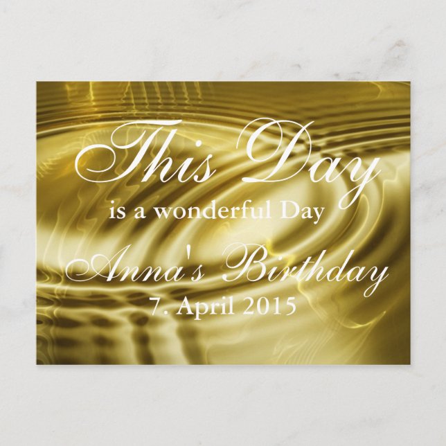 Custom your text, sign, image & background postcard (Front)