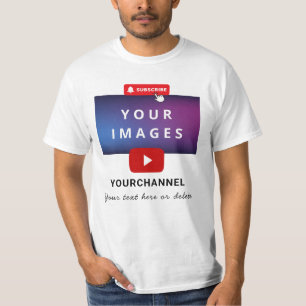 Custom Youtube Channel Name and Add Images T-Shirt
