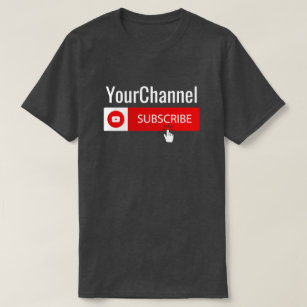 Custom YouTube Subscribe YourChannel Youtuber T-Shirt