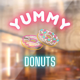 Custom Yummy Sprinkle Doughnuts Faux Neon Lights