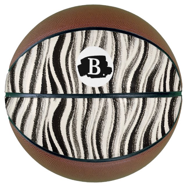 Custom Zebra Stripe Basketball (Front)