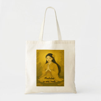  Custom Zen Meditation Whimsical Art Mindfulness   Tote Bag
