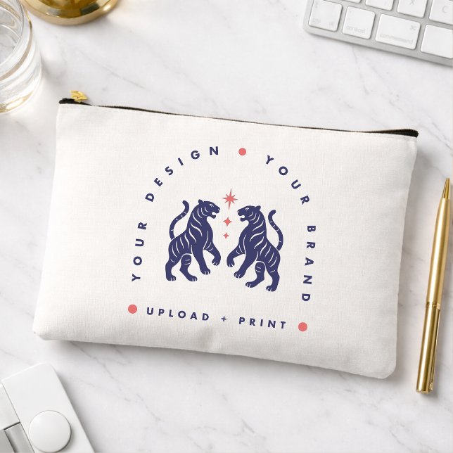 Custom Zip Pouch | Your Design Upload (Upload your artwork and turn this pouch into custom branded merch or a stylish gift)