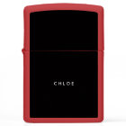 Custom Zippo Pocket Lighter - Classic Black