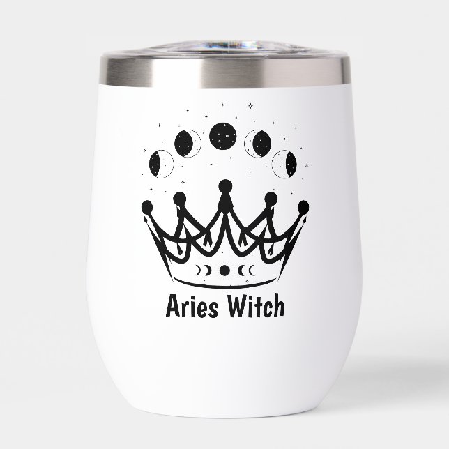 Custom Zodiac Sign Whimsy Aries Witch Astrology (Front)