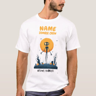 Custom Zombie Crew Halloween Shirt