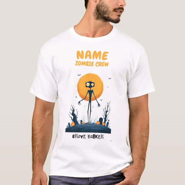 Custom Zombie Crew Halloween Shirt (Front)