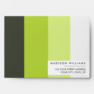 Custome Colorblock Horizontal Stripe Monogram Env Envelope
