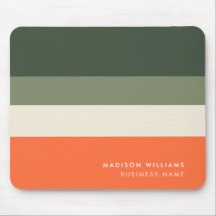 Custome Colorblock Horizontal Stripe Monogram  Mou Mouse Pad