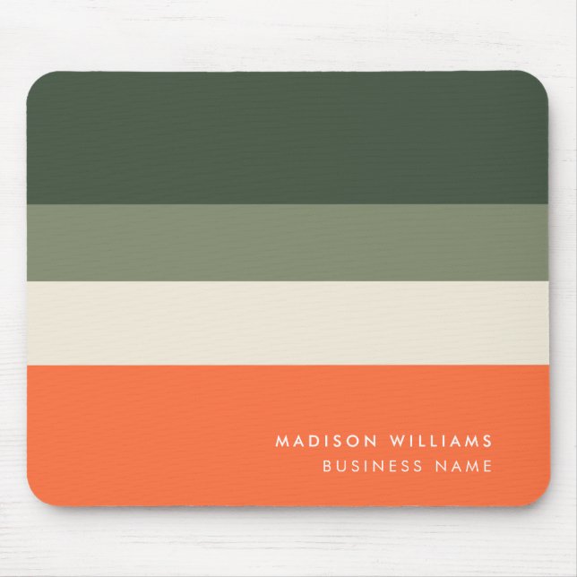 Custome Colorblock Horizontal Stripe Monogram  Mou Mouse Pad (Front)