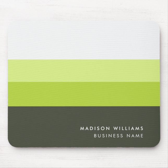 Custome Colorblock Horizontal Stripe Monogram Mous Mouse Pad (Front)