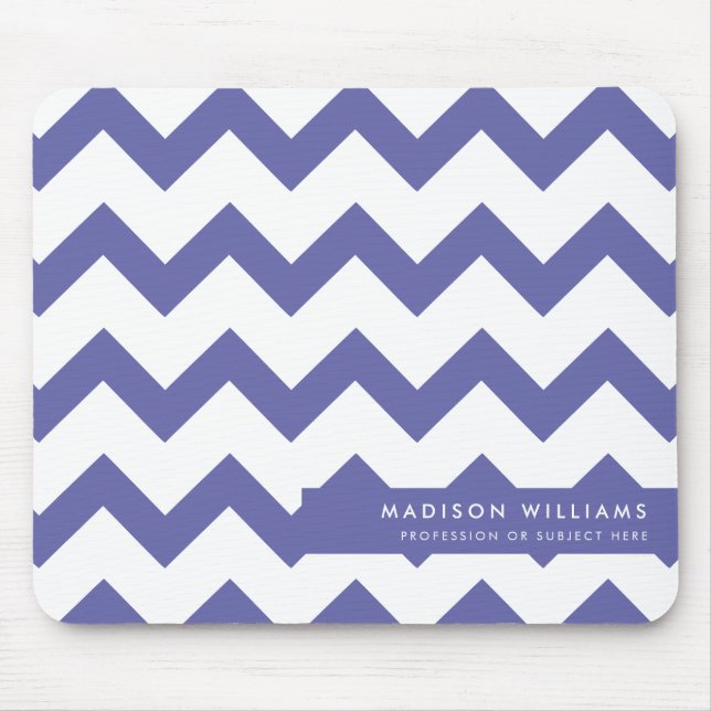 Custome Minimal Modern Zigzag Mouse Pad (Front)