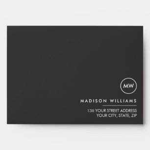 Custome Minimal Monogram Envelope
