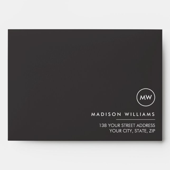 Custome Minimal Monogram Envelope (Front)