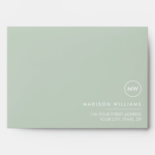 Custome Minimal Monogram Envelope