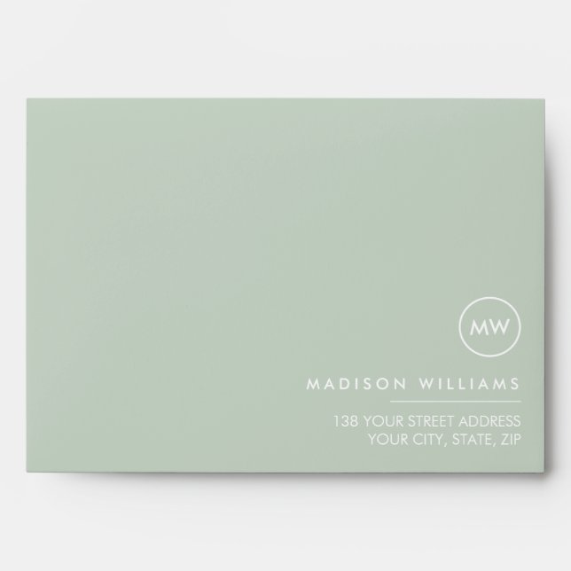 Custome Minimal Monogram Envelope (Front)