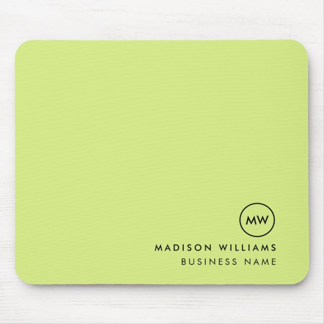 Custome Minimal Monogram Mouse Pad (Front)