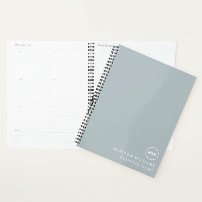 Custome Minimal Monogram Planner (Display)