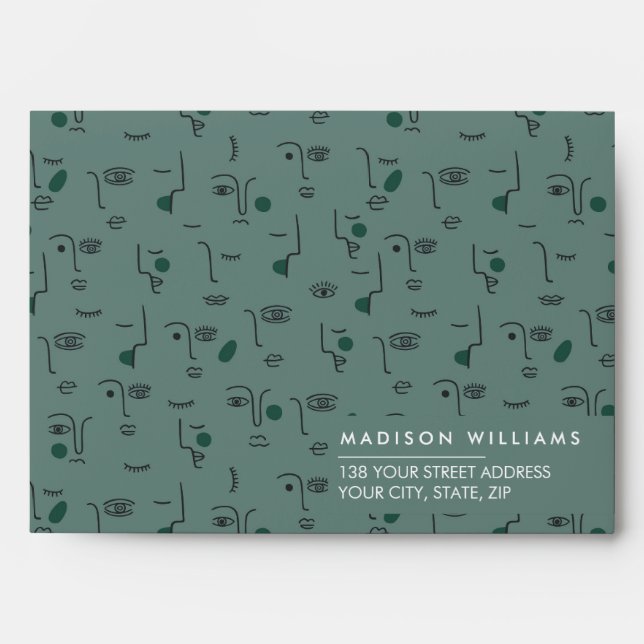 Custome Monogram Envelope (Front)