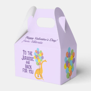 Custome name kids school dino Valentines  Favour Box