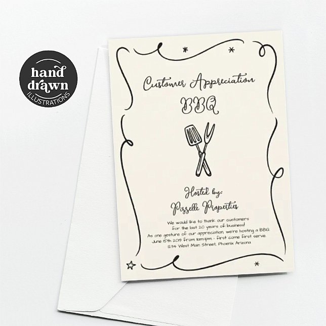 Customer Appreciation Business BBQ Party Invitation (Creator Uploaded)