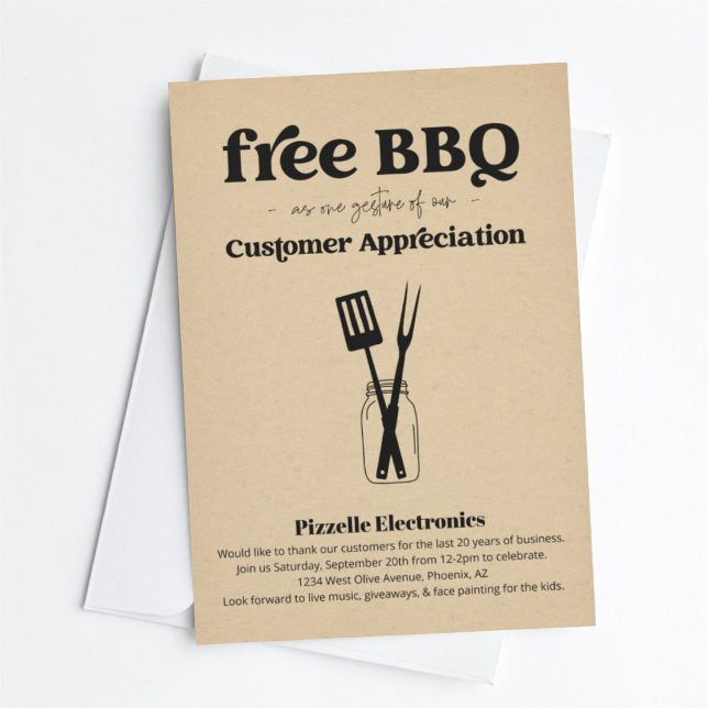 Customer Appreciation Business BBQ Party Invitation (Creator Uploaded)