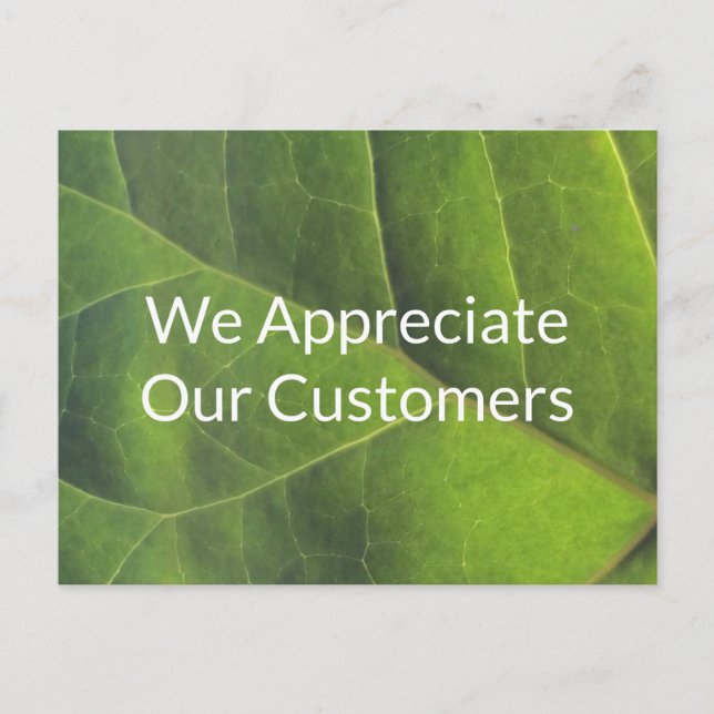 Customer Appreciation Discount Next Order Promo Postcard (Front)