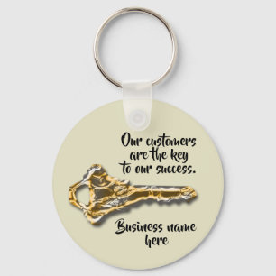 Customer Appreciation Metal Key Business Thank You Ring