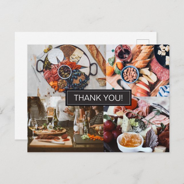 Customer Appreciation Photos Catering Business Postcard (Front/Back)