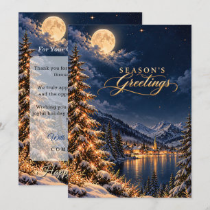 Customer Appreciation Season’s Greetings Holiday Thank You Card