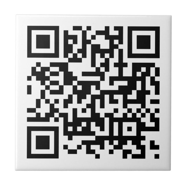 Customer Business Company QR Code Template Small Tile (Front)