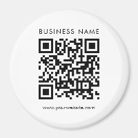 Customer Business QR Code Logo Text Template Large