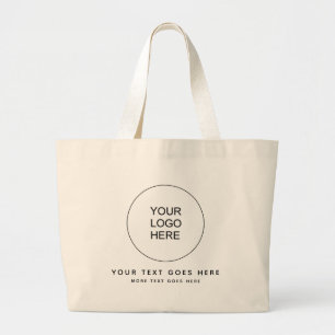 Customer Company Logo Here Template Top Large Tote Bag