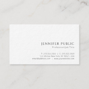 Customer Elegant Modern Luxury Premium Thick Paper Business Card