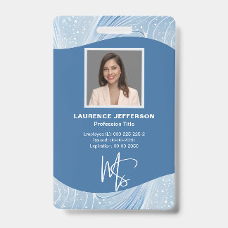 Customer Employee Photo, Qr Code, Logo, Name ID Badge