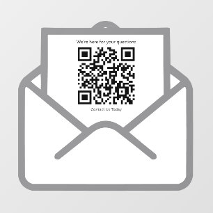 Customer Engagement Minimalist Envelope QR Code
