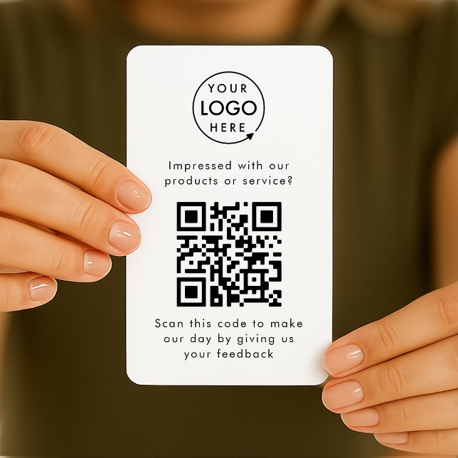Customer Feedback QR Code Business Review Card (Creator Uploaded)