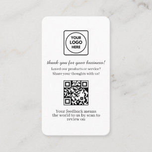 Customer Feedback QR   Custom Business Review Link Card