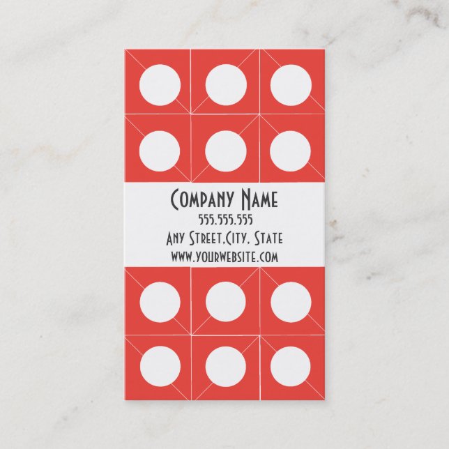 Customer loyalty business card (Front)