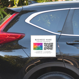 Customer QR Code Business Logo Text Template XL