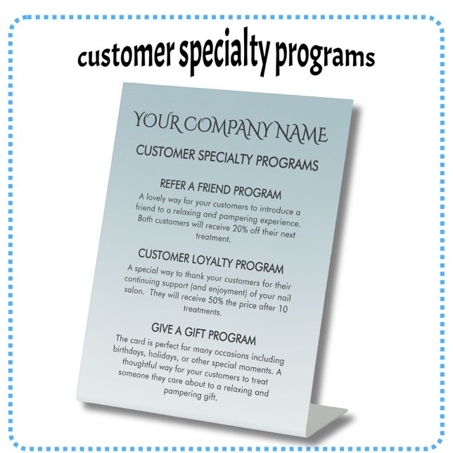 Customer Reward Programs Small Business  Pedestal Sign (Creator Uploaded)