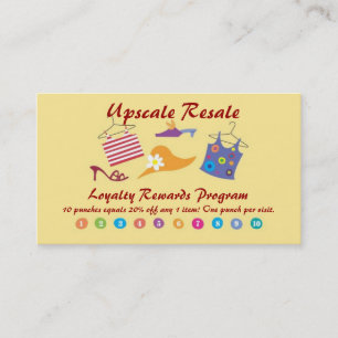 Customer Rewards Loyalty Card