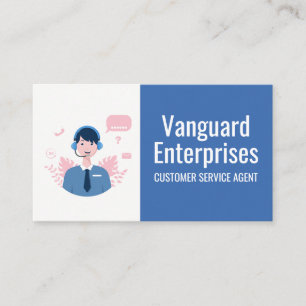 Customer Service Rep Call Center Business Card