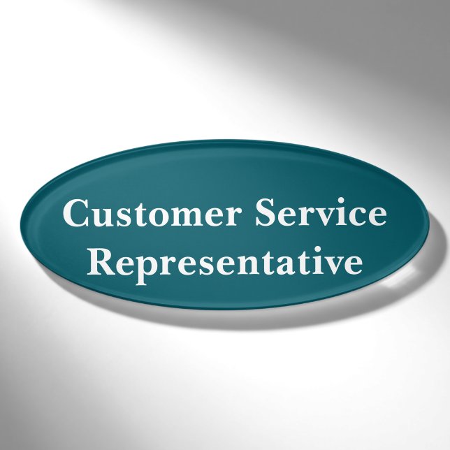 Customer Service Representative Magnetic Badge (Front)