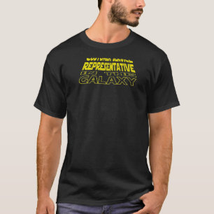 Customer Service Representative Space Backside T-Shirt
